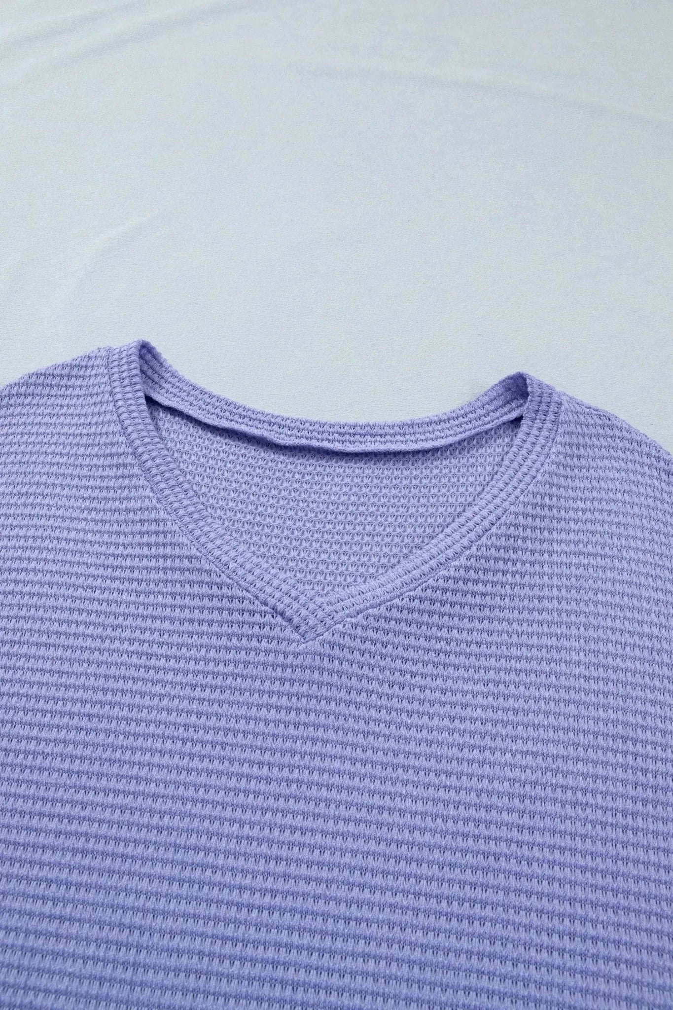 Plus Size Knit Waffle Solid Short Sleeve Top | Zarnesh