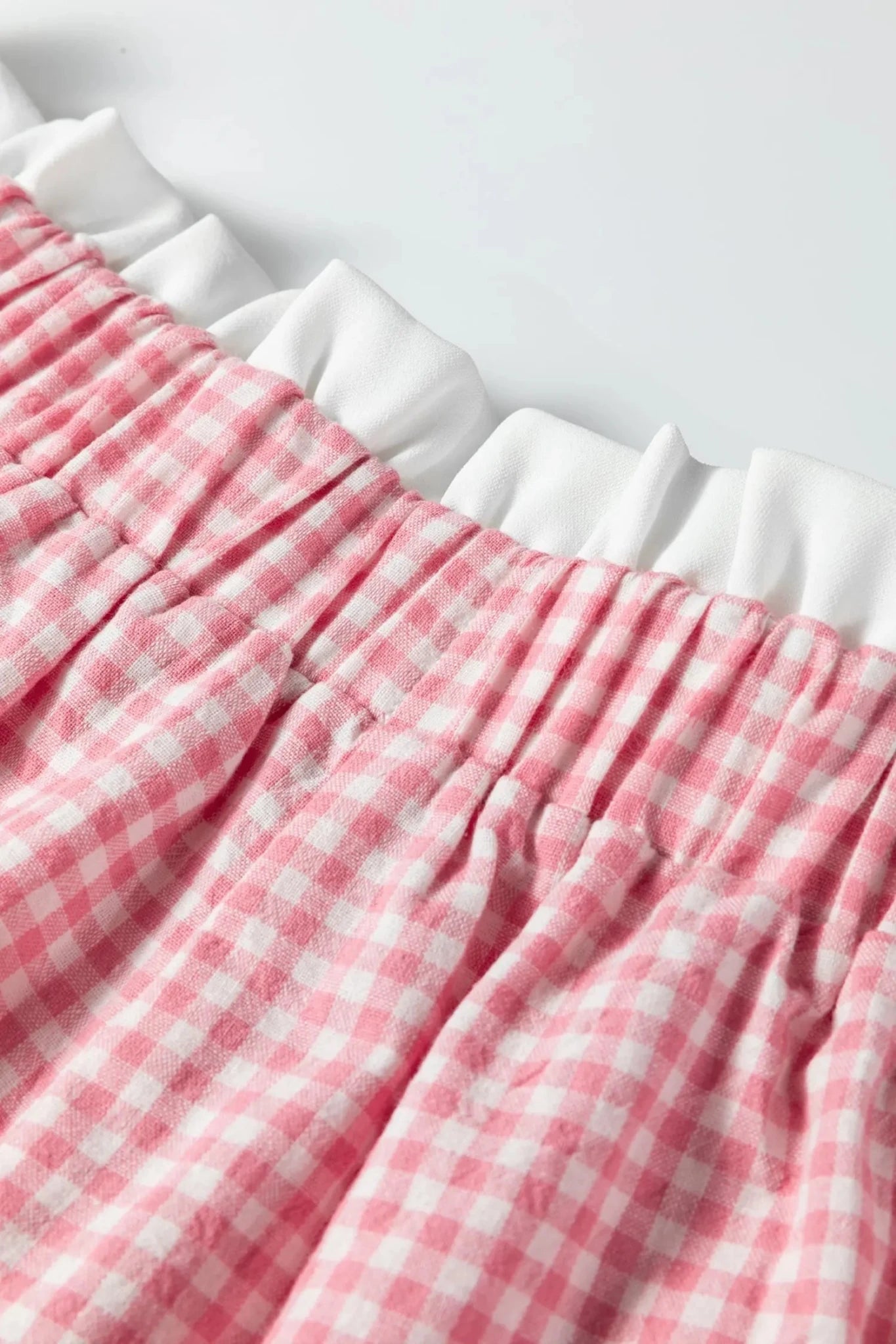 Plus Size Plaid Gingham Ruffle High Waist Shorts | Zarnesh