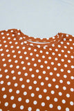 Plus Size Polka Dot Tee & Shorts Set | Zarnesh