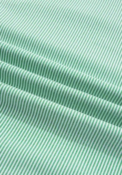 Plus Size V-Neck Stripe Collar Short Sleeve Top | Zarnesh