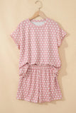 Polka Dot Top & Shorts Two-Piece Lounge Set | Zarnesh