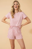 Polka Dot Top & Shorts Two-Piece Lounge Set | Zarnesh