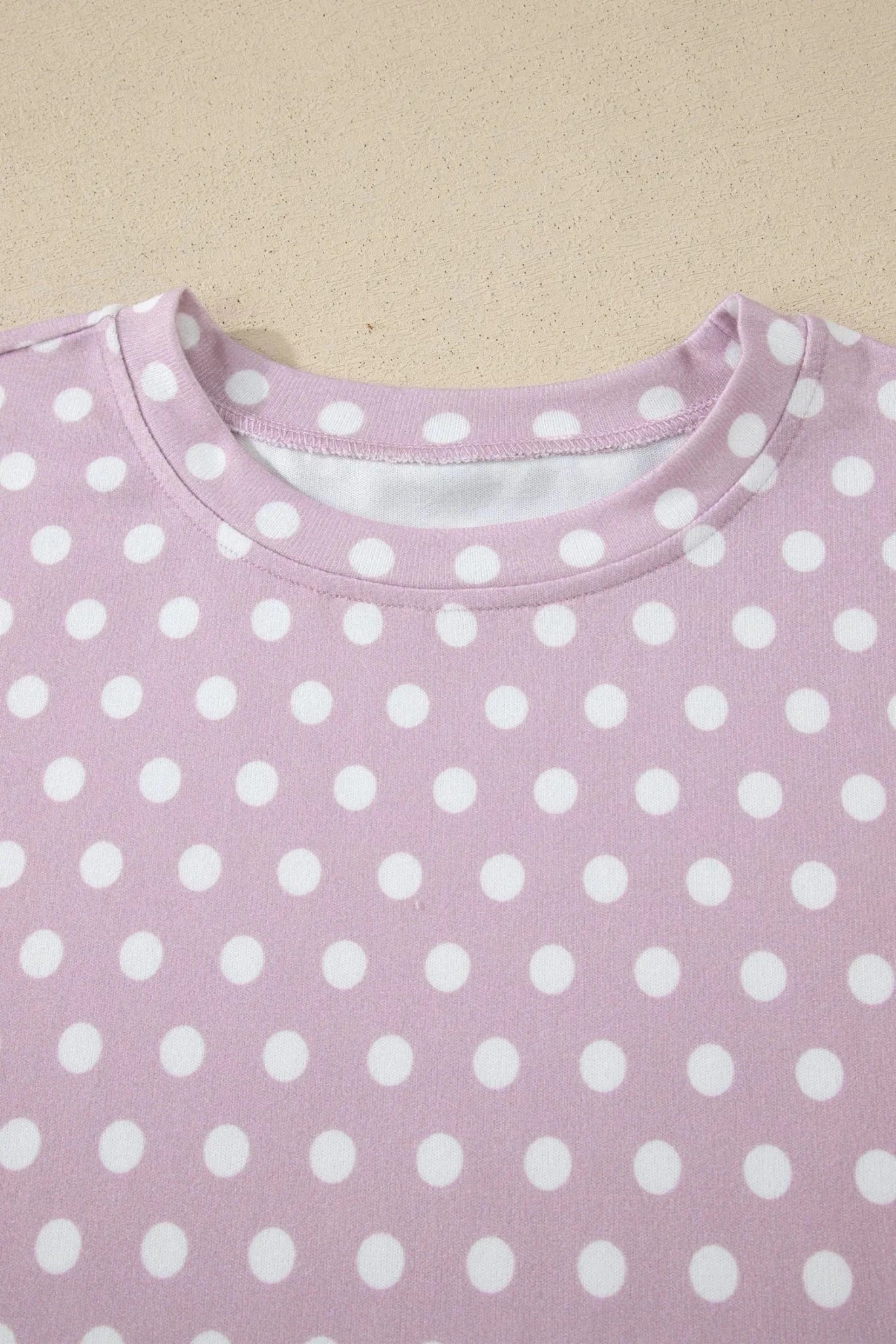 Polka Dot Top & Shorts Two-Piece Lounge Set | Zarnesh