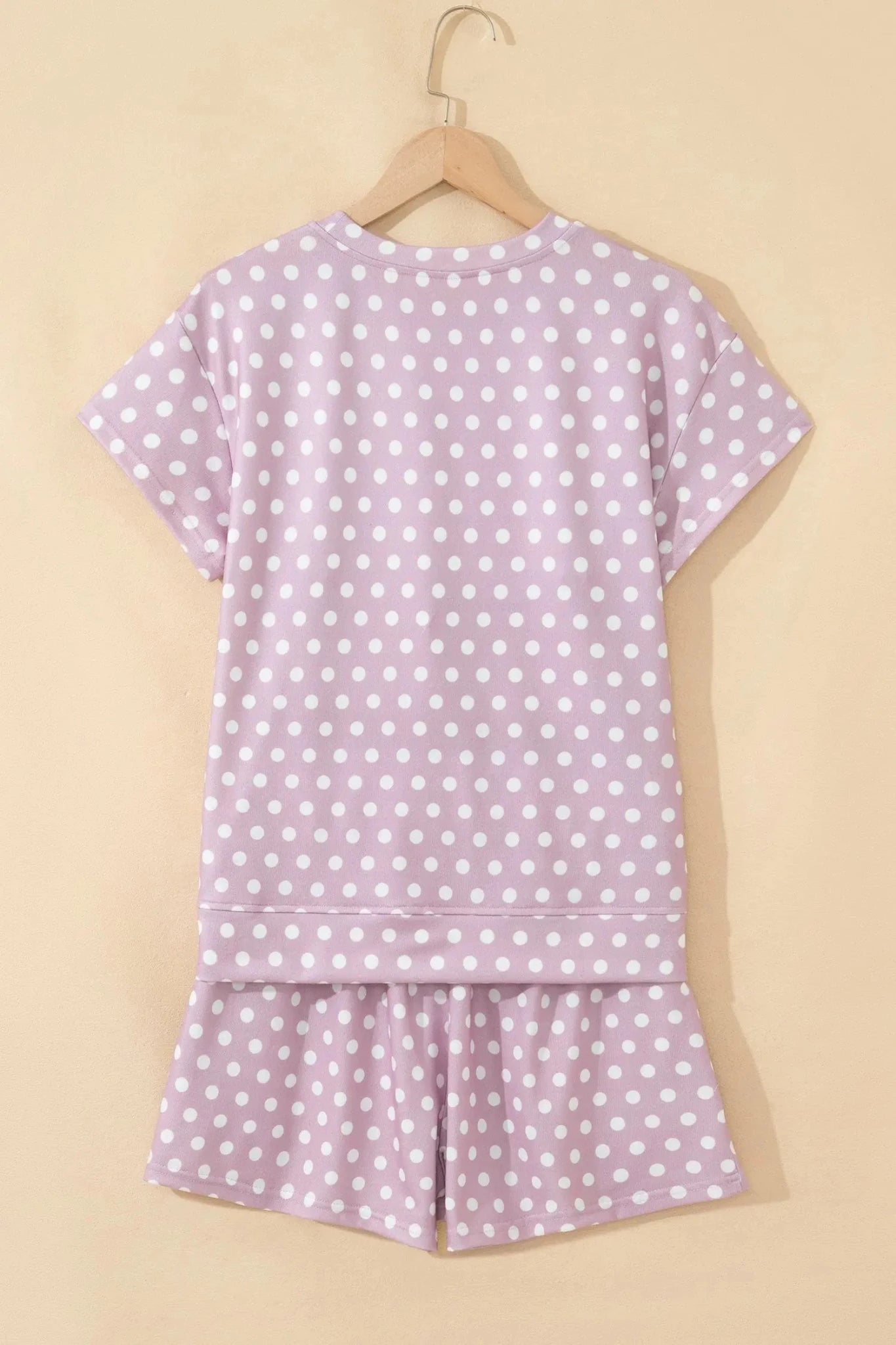 Polka Dot Top & Shorts Two-Piece Lounge Set | Zarnesh