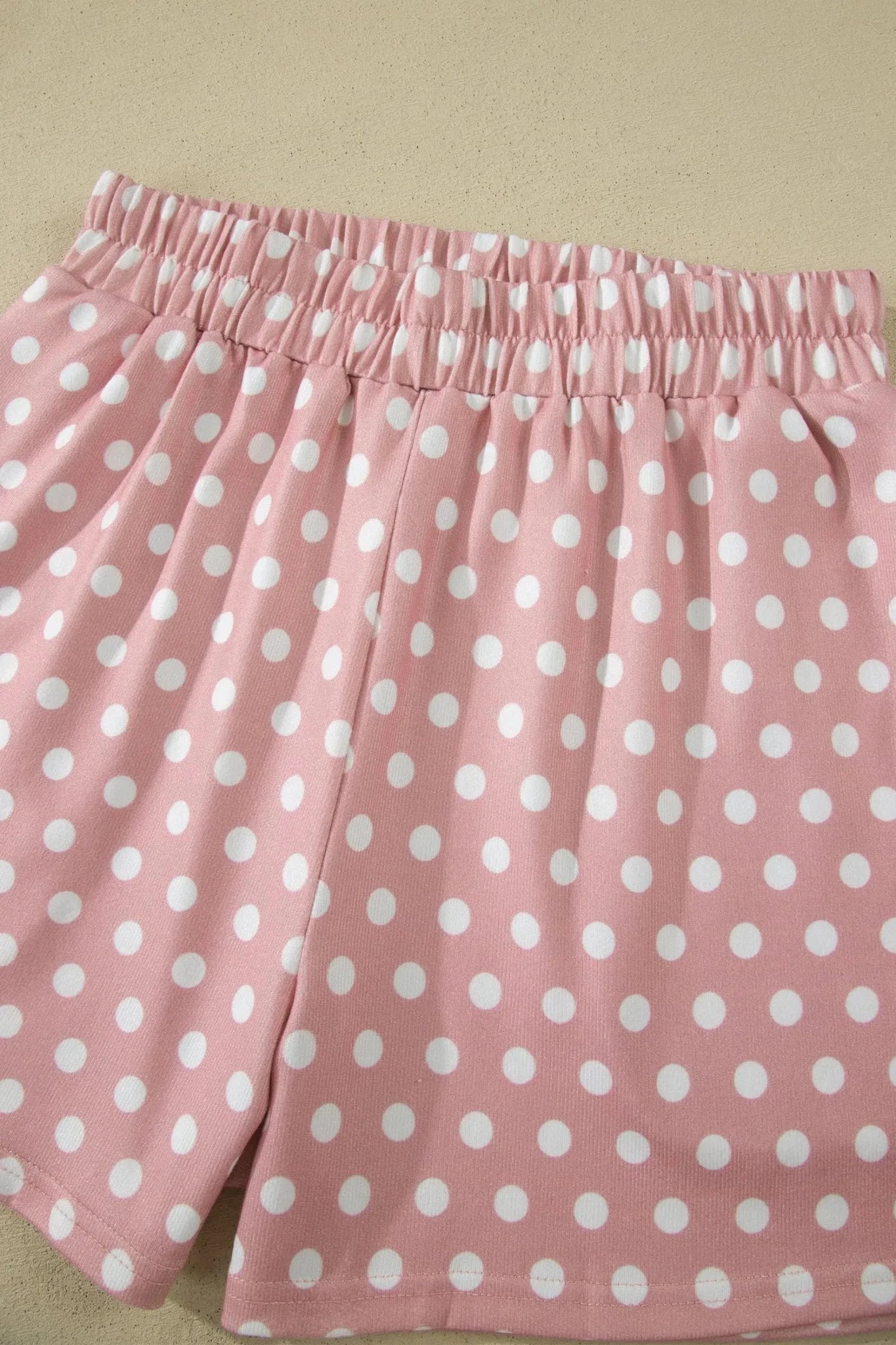 Polka Dot Top & Shorts Two-Piece Lounge Set | Zarnesh
