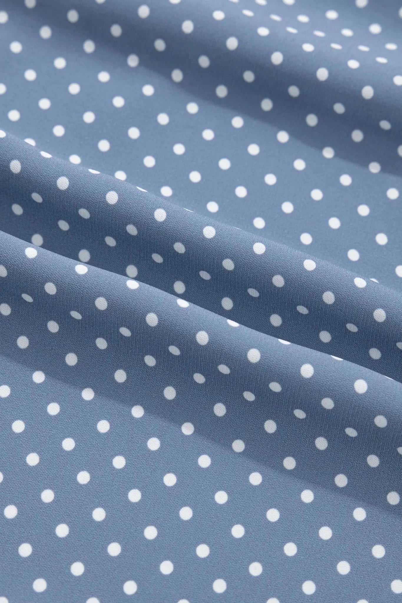 Polka Dotted Cuffed Buttoned Short Sleeve Blouse | Zarnesh