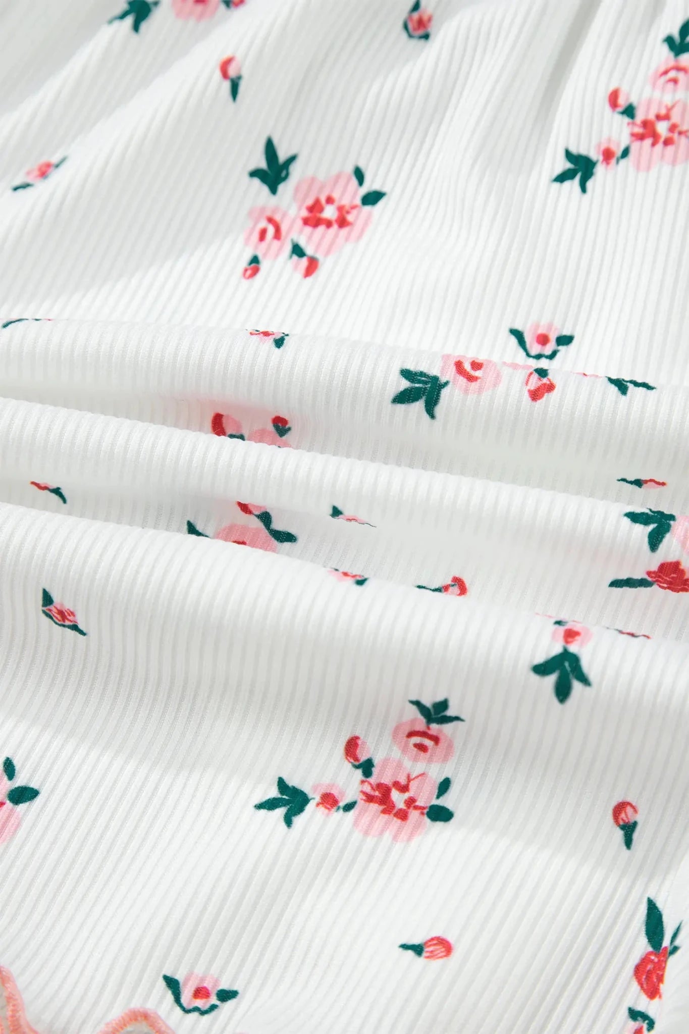Floral pattern on a textured fabric background