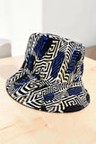 Stripe Chain Geometric Bucket Hat | Zarnesh