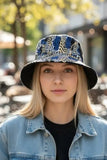Stripe Chain Geometric Bucket Hat | Zarnesh