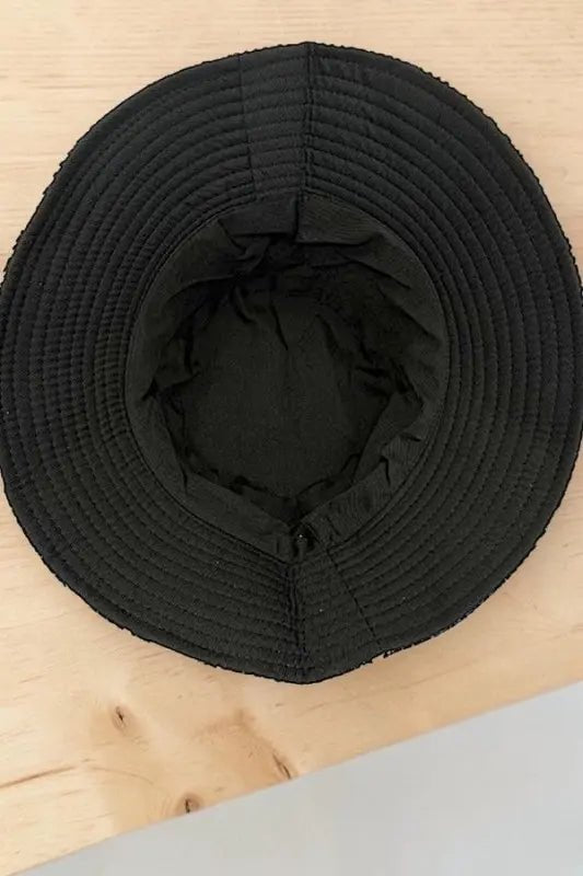 Stripe Chain Geometric Bucket Hat | Zarnesh