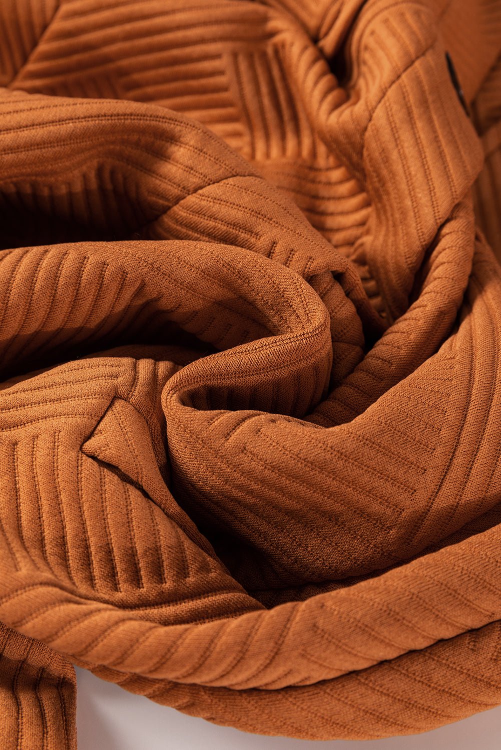 Close-up of a brown textured fabric