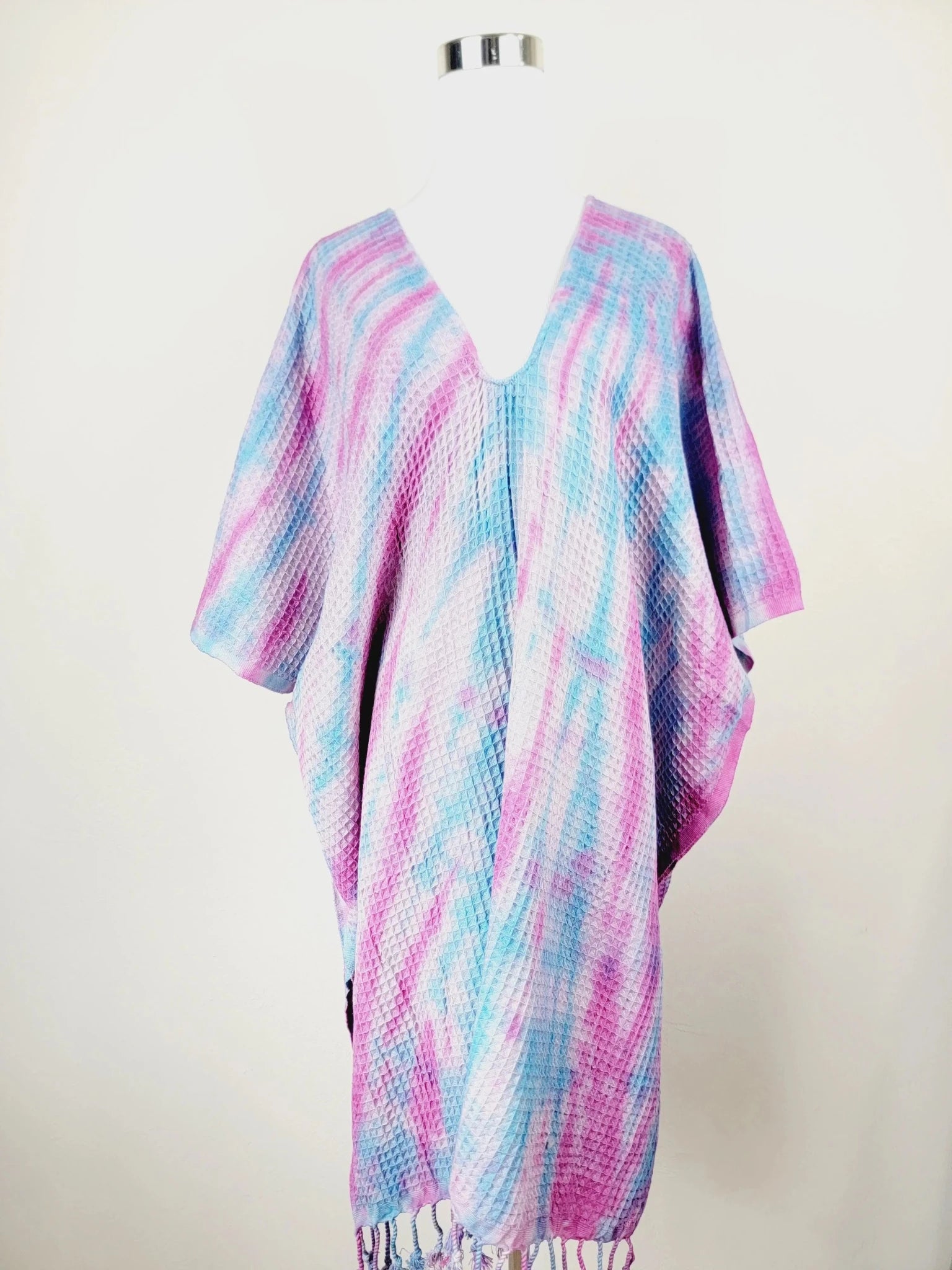 Tie-Dye Waffle Beach Cover-Up Towel One Size | Zarnesh