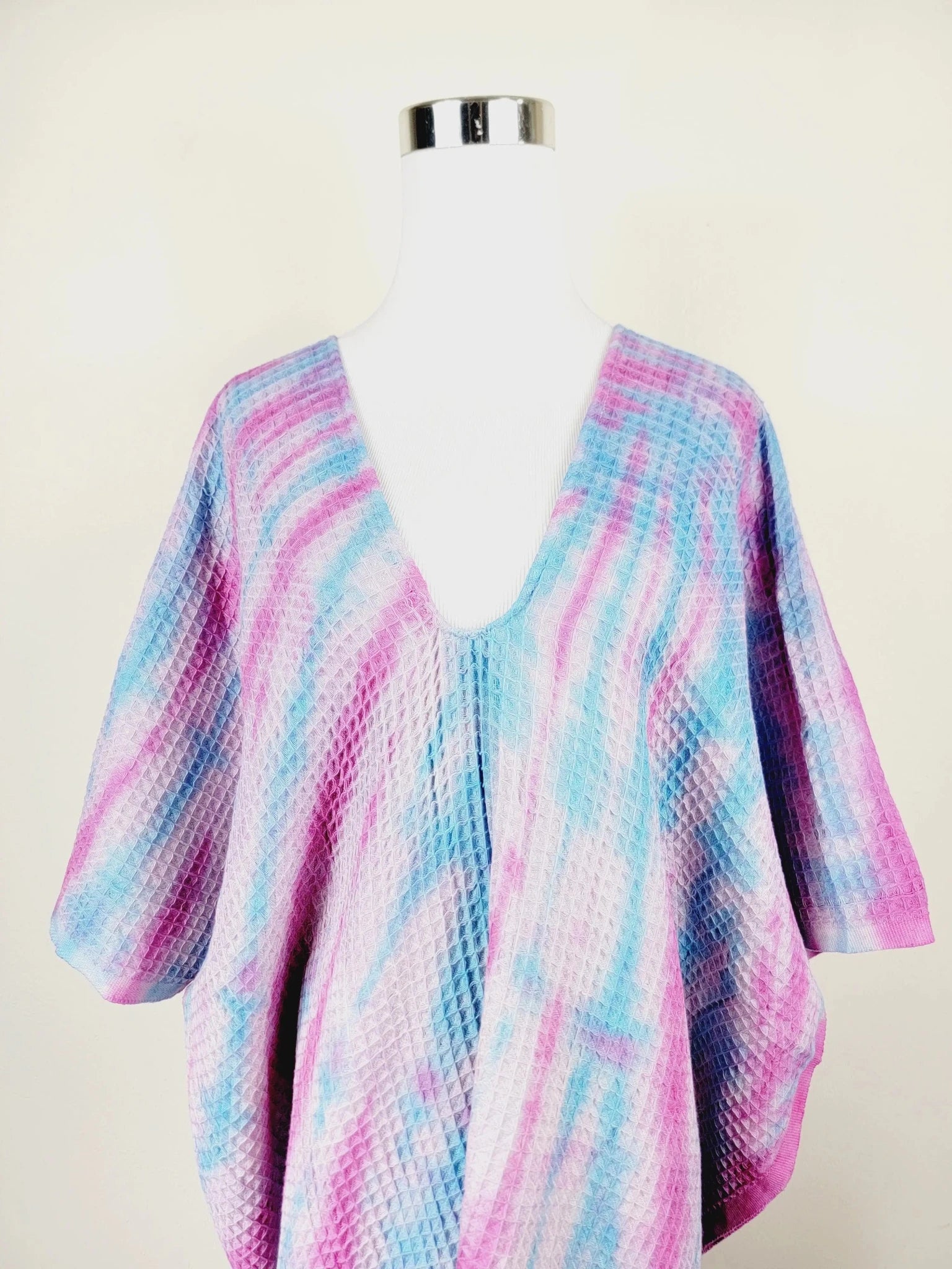 Tie-Dye Waffle Beach Cover-Up Towel One Size | Zarnesh
