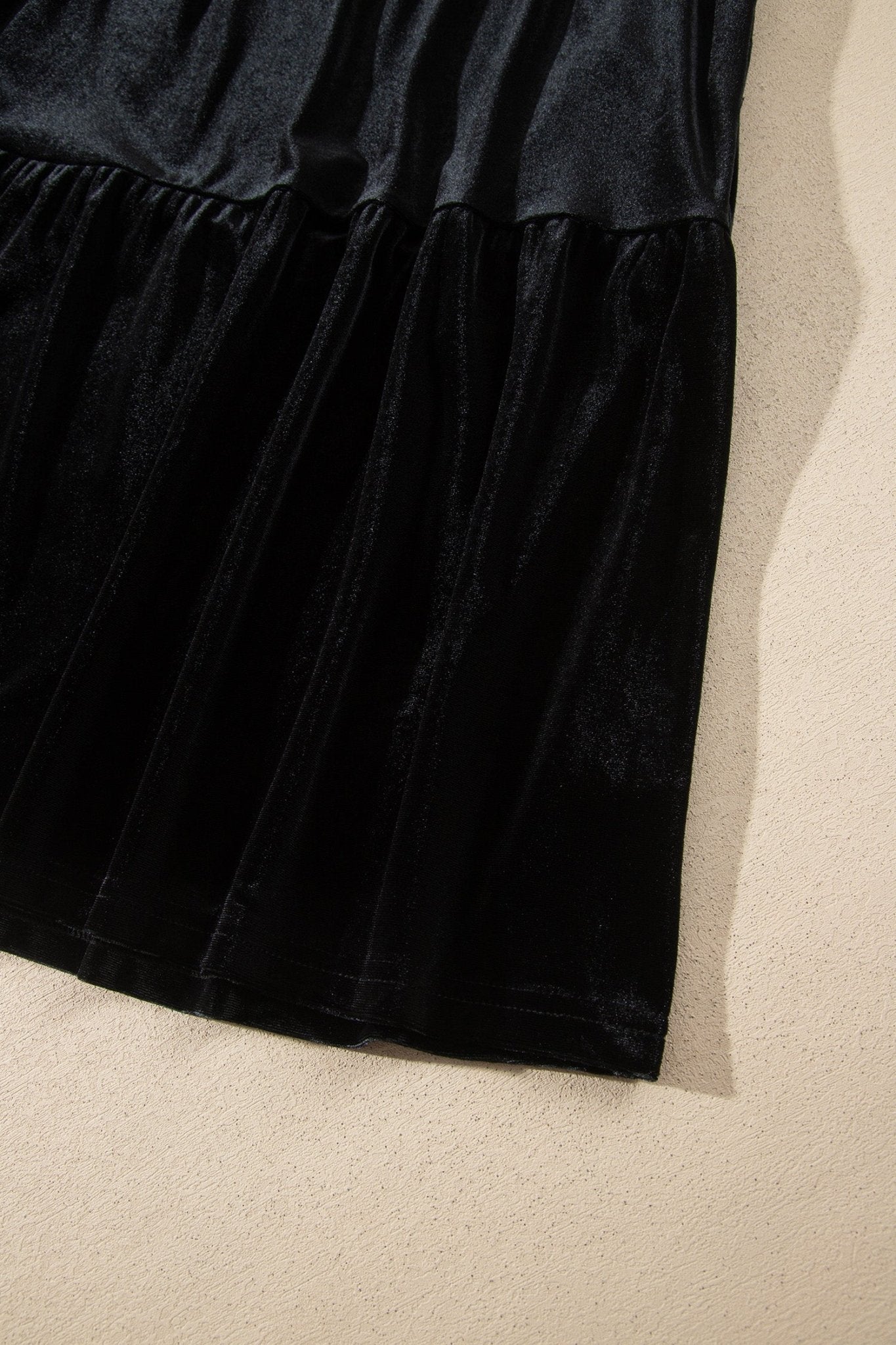 Velvet Sheer Mesh Lace Yoke Mini Dress | Zarnesh - ZarneshDresses/Mini Dresses