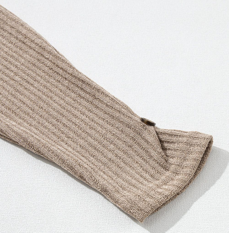 Women’s Evie Rib Textured Henley Knit Top | Zarnesh
