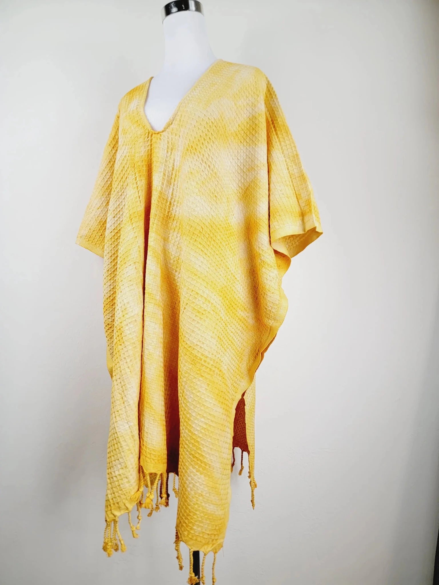 Waffle Tie-Dye Beach Towel Cover-Up One Size | Zarnesh