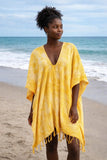 Waffle Tie-Dye Beach Towel Cover-Up One Size | Zarnesh