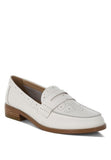 Women Clotilda Perforated Plush Cushion Low Heel Loafers Zarnesh