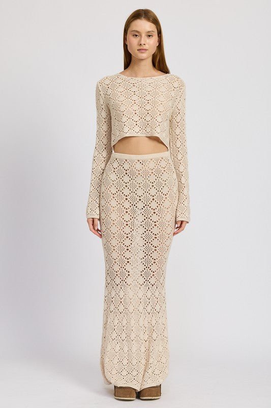 Soft Breathable Durable Mermaid Maxi Crochet Skirt | Zarnesh