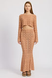 Soft Breathable Durable Mermaid Maxi Crochet Skirt | Zarnesh