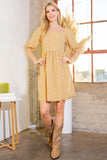 Spaghetti Tie Back Puff Sleeve Lined Woven Dress | Zarnesh