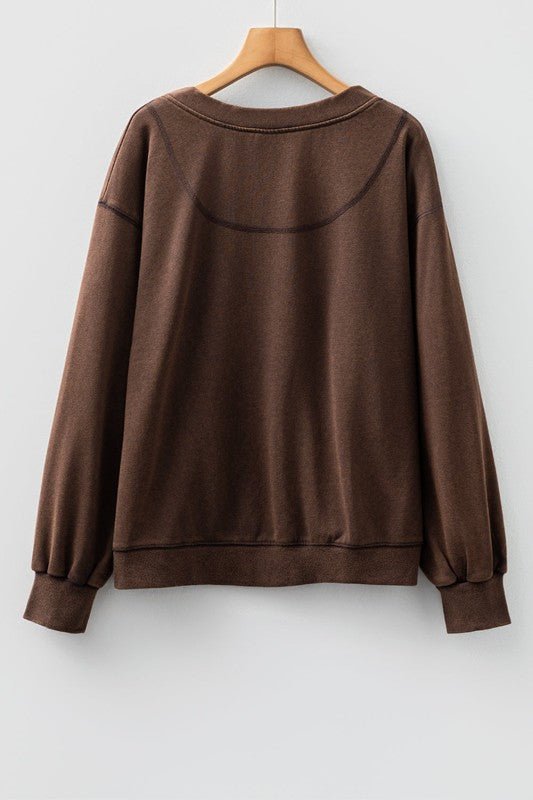Women’s Casual Solid V-Neck Button Front Cardigan | Zarnesh