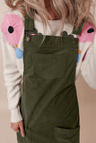 Corduroy Front Pockets Overall Dress Jumpsuit | Zarnesh