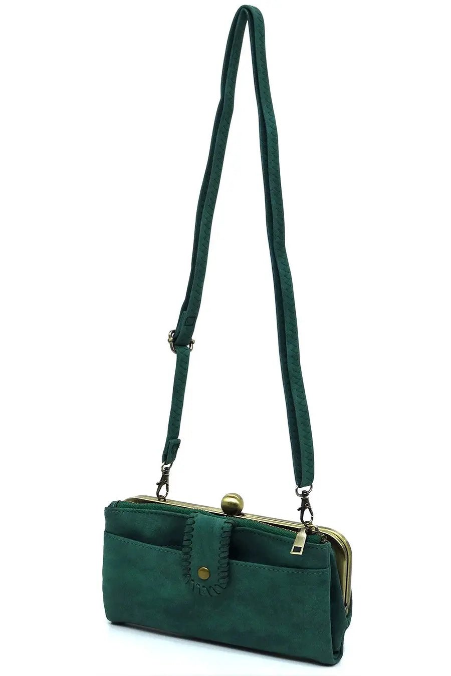 Women’s Crossbody Kiss Lock Phone Wallet Clutch | Zarnesh