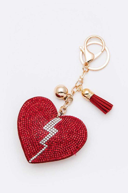 Women’s Crystal Rhinestone Broken Heart Keychain | Zarnesh