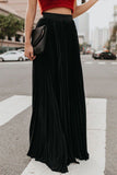 Women's High-Waisted Flowy Pleated Maxi Skirt | Zarnesh