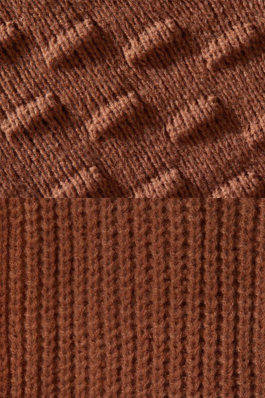 Women’s Oversized Knit Pompom Sleeve Cardigan Sweater | Zarnesh