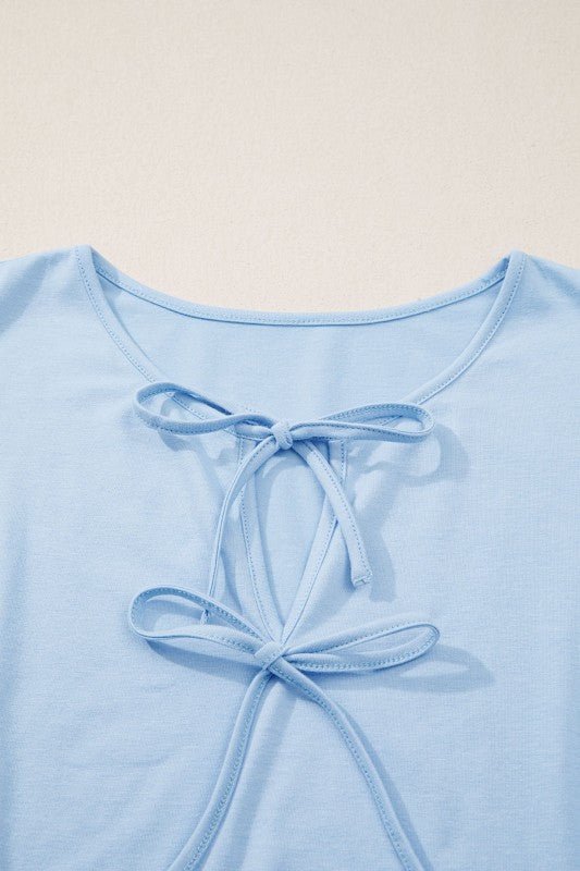 Women’s Peplum Plus Size Solid Sleeveless Bow Tie Tank Top | Zarnesh
