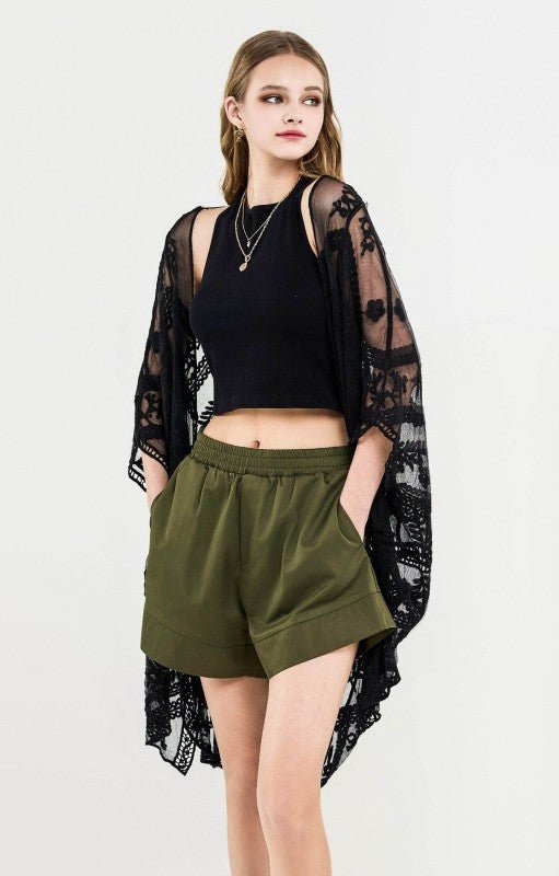 Women’s Plus Casual Cotton Blend Shorts with Pocket | Zarnesh