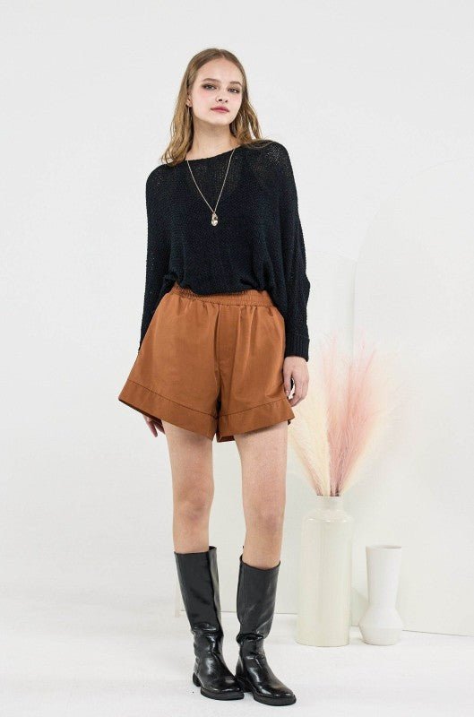 Women’s Plus Casual Cotton Blend Shorts with Pocket | Zarnesh