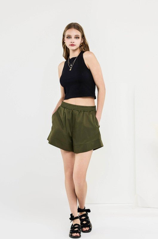 Women’s Plus Casual Cotton Blend Shorts with Pocket | Zarnesh