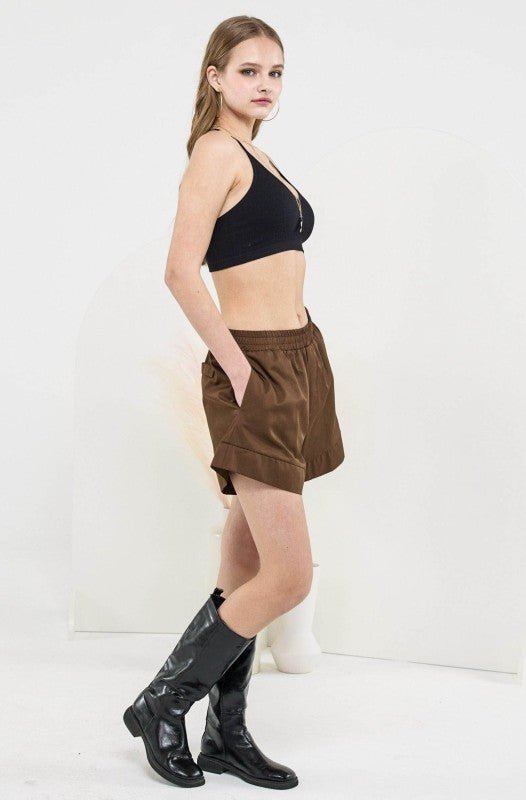 Women’s Plus Casual Cotton Blend Shorts with Pocket | Zarnesh