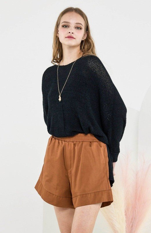 Women’s Plus Casual Cotton Blend Shorts with Pocket | Zarnesh