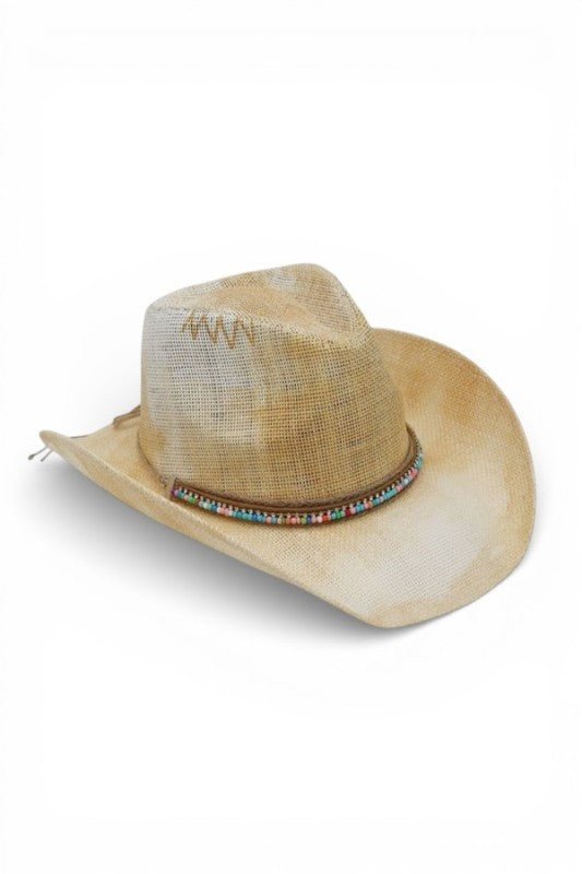 Women’s Rustic Multicolor Bead Western One Size Cowboy Hat | Zarnesh