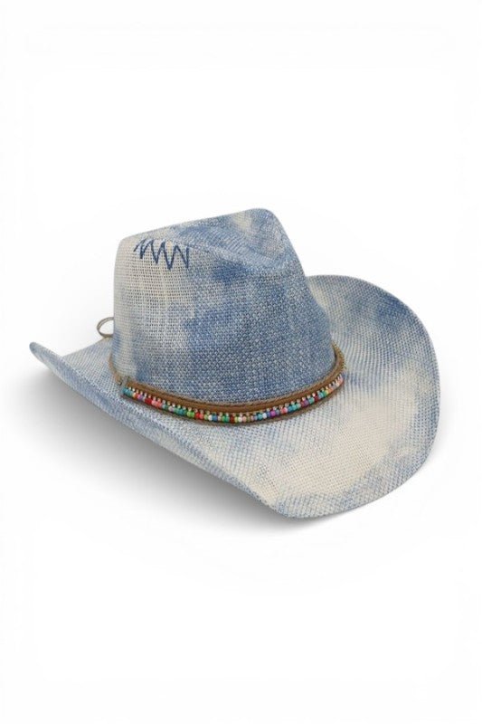 Women’s Rustic Multicolor Bead Western One Size Cowboy Hat | Zarnesh