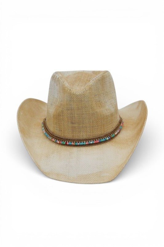 Women’s Rustic Multicolor Bead Western One Size Cowboy Hat | Zarnesh