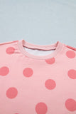 Women’s Short Sleeve Polka Dot Top & Mini Skirt Set | Zarnesh