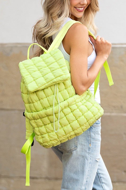 Womens Stevie Quilted Puffer Backpack | Zarnesh