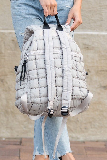 Womens Stevie Quilted Puffer Backpack | Zarnesh