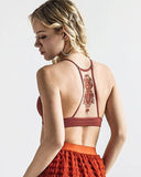 Women's Tattoo Seamless Ribbed Racerback Bralette | Zarnesh
