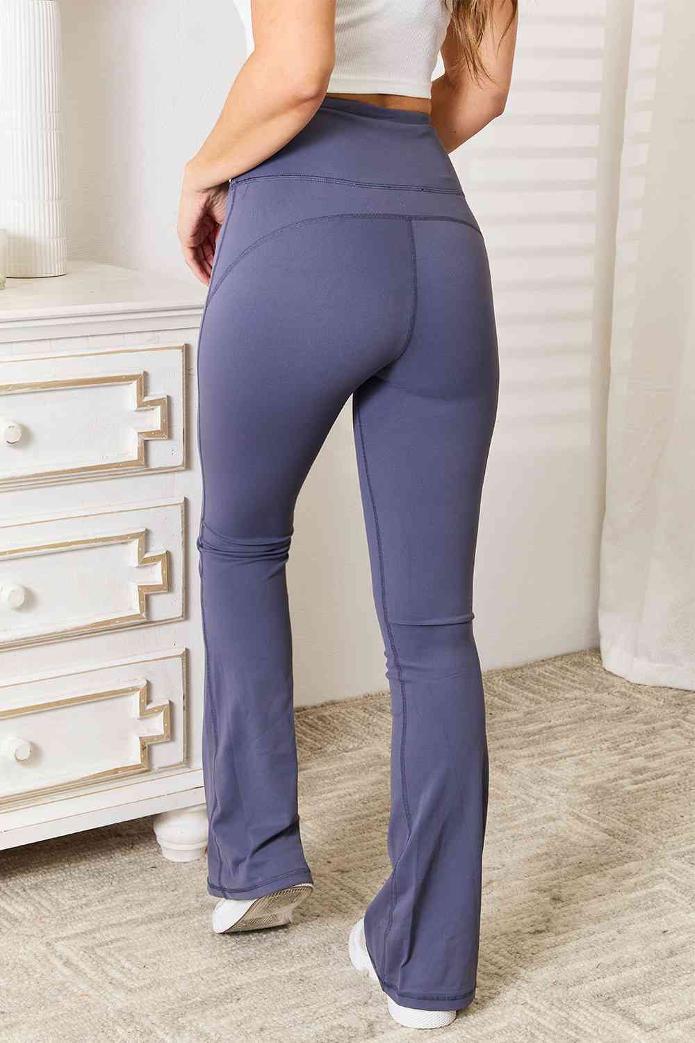 Basic Bae Wide Waistband Bootcut Sports Pants - Sporty Chic with Ultimate Comfort