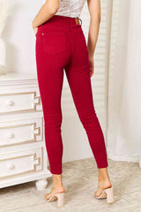 Judy Blue Full Size High Waist Tummy Control Skinny Jeans - Scarlet