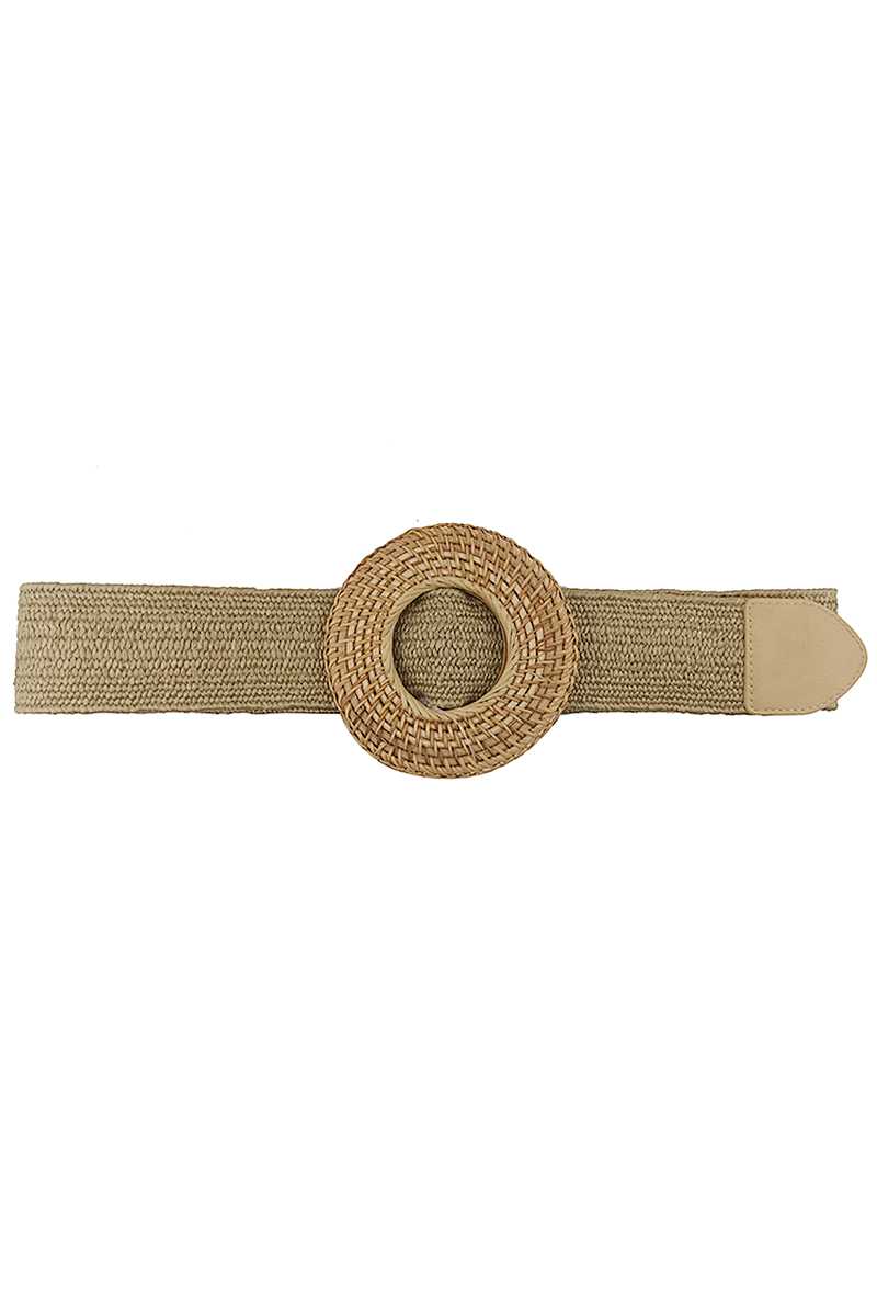 Modern Straw Round Belt - Elevate Your Wardrobe with Effortless Style