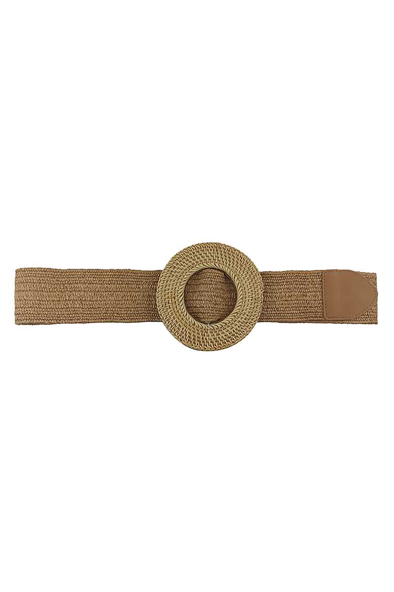 Modern Straw Round Belt - Elevate Your Wardrobe with Effortless Style