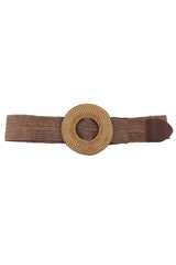 Modern Straw Round Belt - Elevate Your Wardrobe with Effortless Style