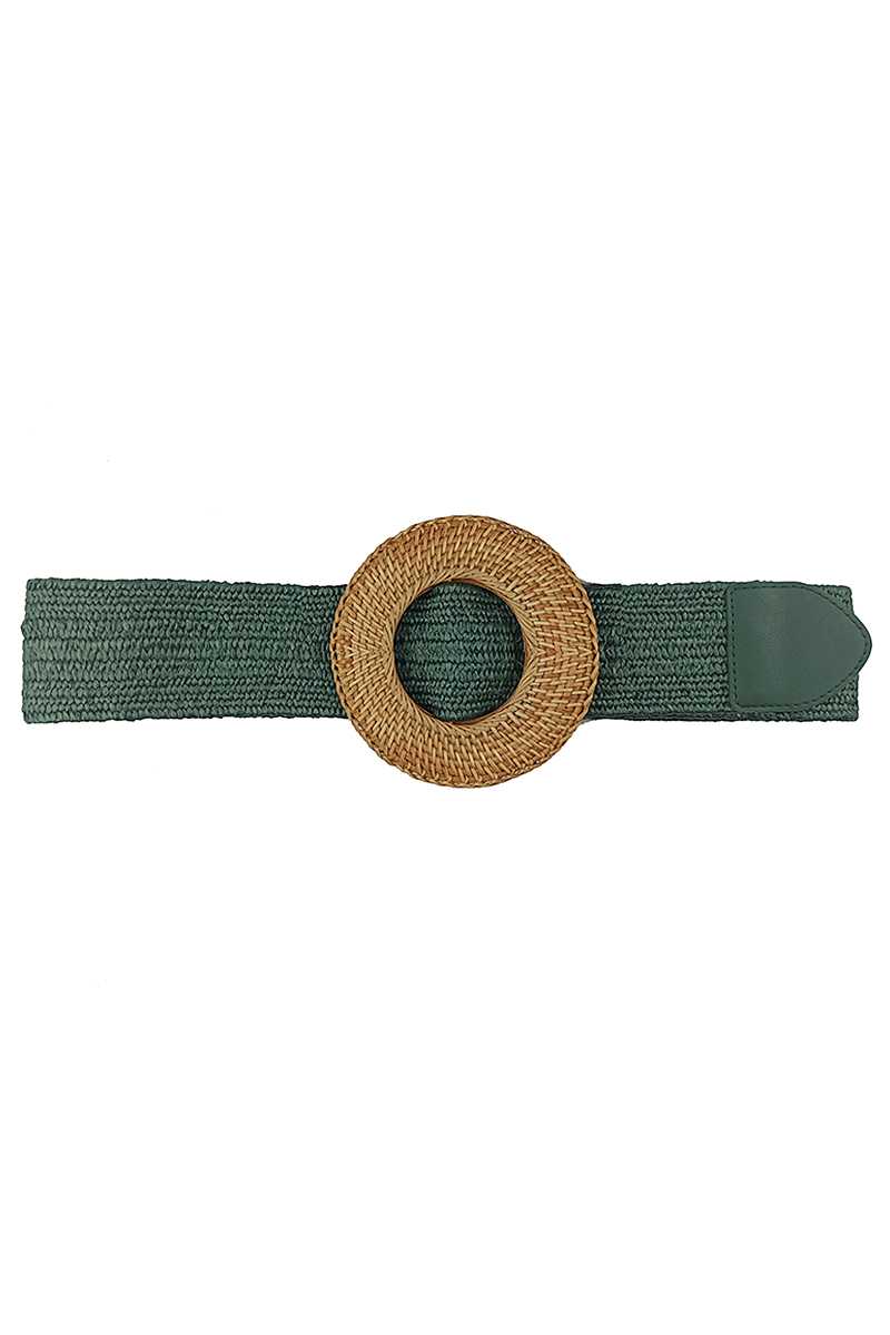 Modern Straw Round Belt - Elevate Your Wardrobe with Effortless Style